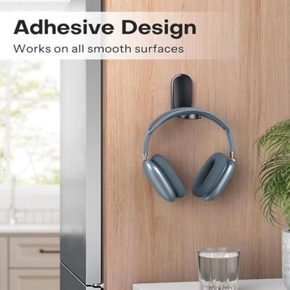 Gavery Headphone Stand Under Desk Foldable Adhesive Headphone Holder Hook Mount for Computer/Gaming Headsets Headphones