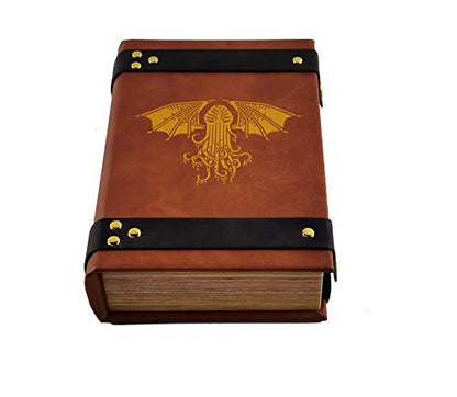 Fantasydice Book-Shaped Gold/Purple Cthulhu Tome Rolling Magic Book Tray for All Tabletop RPGs Like D&D, Call of Cthulhu, Shadowrun. - color: Gold / Purple