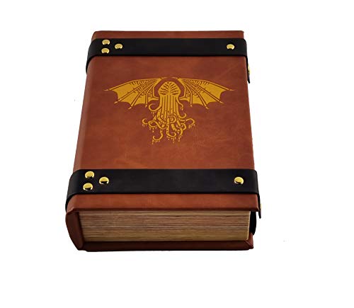Fantasydice Book-Shaped Gold/Purple Cthulhu Tome Rolling Magic Book Tray for All Tabletop RPGs Like D&D, Call of Cthulhu, Shadowrun. - color: Gold / Purple
