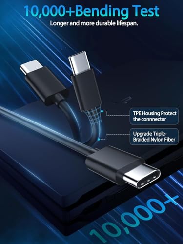 SCOVEE PS5 Controller Charger Cable for Xbox Series S X,USB C Charging Cord | charged and Play simultaneously,durable,long,Data Cable Accessories for Playstation 5 DualSense,Slim/Pro Play NS Switch - size: 10ft