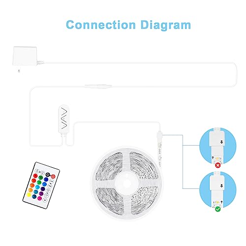 Tatazone RGBWW Bluetooth LED Strip Lights, 16.4FT Tunable White 3000K to 6500K+RGB Led Light Strips, Music Sync Color Changing Indoor LED Rope Lights with App and Remote for Cabinet, Bedroom, TV - style: Bluetooth-16.4ft-Not Support Alexa and Google