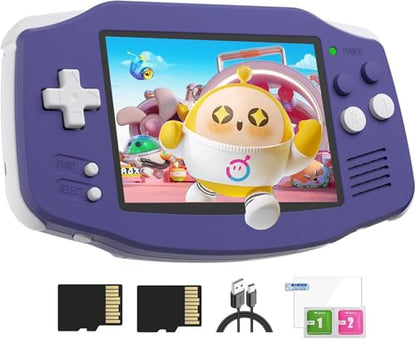 Anbernic RG34XX Retro Handheld Game Console Linux OS 3.4’’ IPS 720*480 Screen 64G Card 5000+ Classic Games RG34XX H700 64-bit 3500mAh Battery Game Player Compatible with Bluetooth WiFi Indigo - style: RG34XX-Indigo