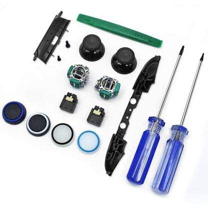 27 PCS LB RB Bumpers Button Replacement Kit, SourceTon LB RB Button Triggers Parts, Joystick, Screwdriver, Thumbstick Holder, Headphone Jack Plug Port, Hat Silicone Compatible with Xbox ONE Controller