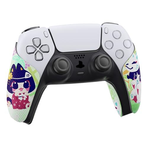 eXtremeRate PlayVital Anti-Skid Sweat-Absorbent Controller Grip for ps5 Controller, Professional Textured Soft Rubber Pads Handle Grips for ps5 Controller - Wishing Shrine - color: Wishing Shrine