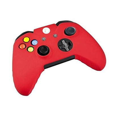 OSTENT Soft Protector Silicone Skin Case Cover Pouch for Microsoft Xbox One Controller Color Red - color: Red