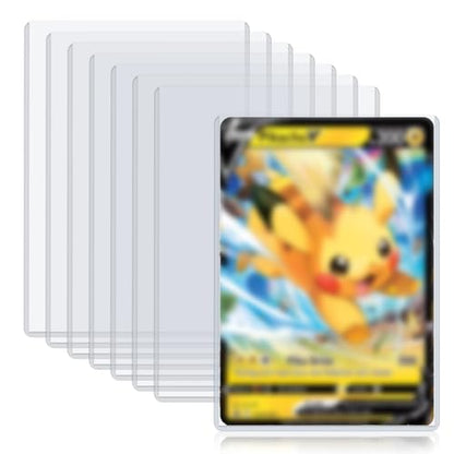 Rainmae 12 Pack 5.4" x 7.5" Jumbo Card Sleeves, Rigid Photocard Protectors for Oversized Trading Cards Sheet Protectors, Paper Sleeves Jumbo Sports Cards Sleeves Hard Plastic Document Holder Protector - size: 5.4" x 7.5"(12 Pcs)