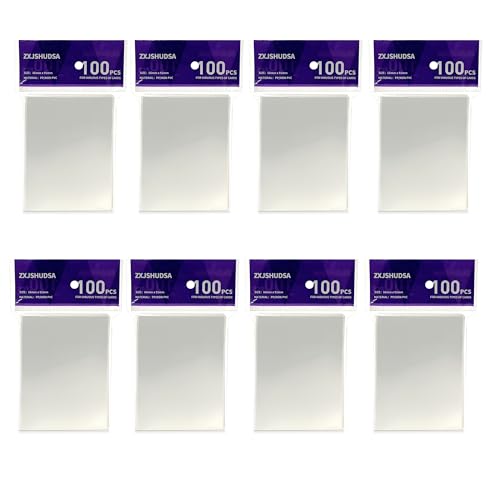 800pcs MTG Card Sleeves, White Matte Card Sleeves Magic Cards, Protect All Your Trading Cards, for Sports Cards Football Cards Game Cards, 66 x 91 mm - color: White, size: 800
