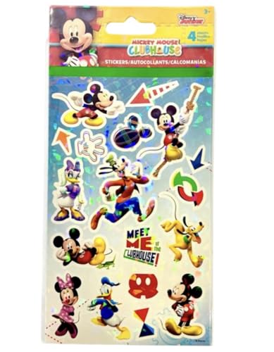 Bluey 5 Wood Puzzles with Storage Box, 72 Exclusive Mickey Mouse Clubhouse Stickers and Star Wars 300+ Stickers Bundle for Kids - Ages 3 and Up