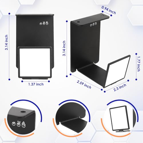 HC128 Headphone Holder Hanger for Desk, Include Adhesive Strips, Universal Headset Stand for PS4/PS5/Xbox/PC/Mac/Headphones Game Controller Hanger (Square) - style: Square