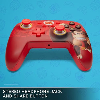 PowerA Enhanced Nintendo Switch and Switch 2 Wired Controller - Donkey Kong Flex, Gamepad, game controller, wired controller, officially licensed - color: Donkey Kong Flex