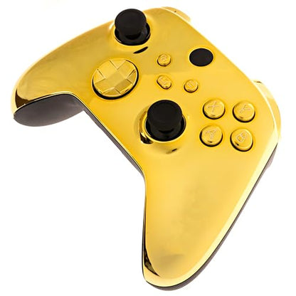 Crazy Controllerz Customz Series Custom Wireless Controller for Xbox One Series X S PC - Gold Chrome Design - color: XS GOLD CHROME