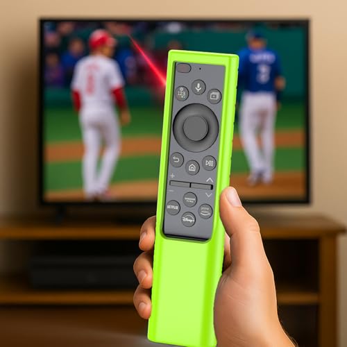 Remote Cover for Samsung Smart TV, Silicone Protective Case for Solar Cell BN59-01357 BN59-01385 BN59-01265A BN59-01388A Controller Case Skin Sleeve Green - color: Green