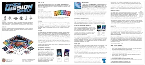 MasterPieces Space Mission Opoly Board Game - Fun Opoly Board Games for Adults & Kids - Includes Space Tokens & Cards - Ages 8+ - color: Space Mission