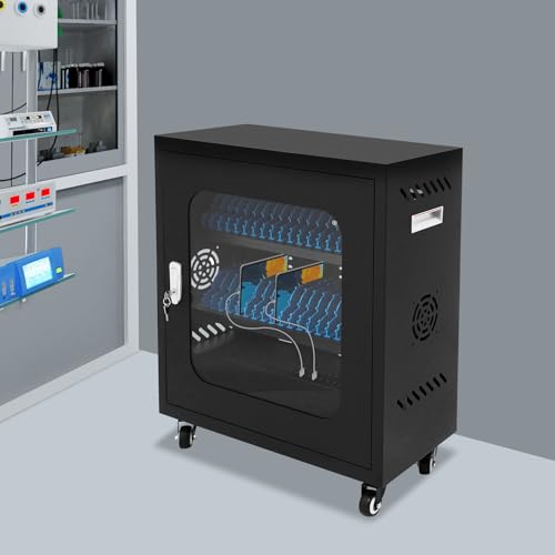 Rechargeable Mobile Phone Charging Cabinet,40 Slots Cell Phones Charging Station Portable Cellphone Charging Cart with Combination Lock, for Students and Employees, Tourists (40Slots) - size: 40Slots