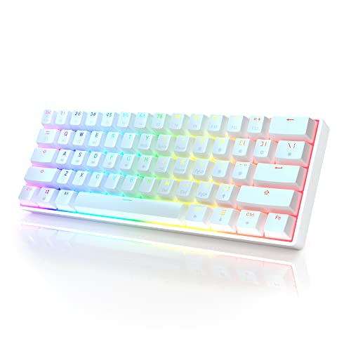 HK Gaming Keycap Set for Mechanical Keyboard - color: White, size: Gateron Mechanical Blue