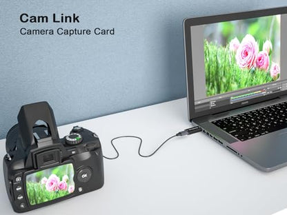4K HDMI to USB 2.0 Video Capture Card for Switch PC | 4K Input 1080P Output Plug & Play Audio Capture Device for Low-Latency Live Streaming & Gaming - size: USB2.0 30Hz