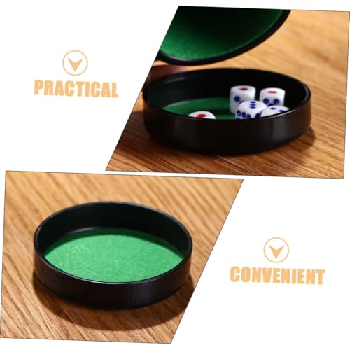Toddmomy 5pcs Ktv Game Cup Lid Durable Dice Shaker Base Plate Noise-reducing Dice Cup Tray for Parties Games Easy Install Precision Fit
