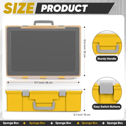 Miniature Storage Carrying Figure Case - 120 Slot Figurine Minature Carrying Case with 3 Foam Layer for Miniatures Compatible with 40k, DND & More (Yellow) - color: Yellow