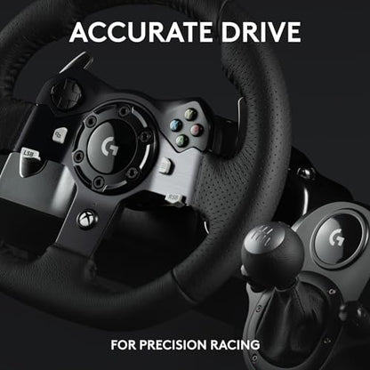 Logitech G920 Driving Force Racing Wheel and Pedals, Force Feedback + Logitech G Driving Force Shifter - Xbox Series X|S, Xbox One and PC, Mac - Black - style: Xbox X|S, Xbox One, PC/Mac
