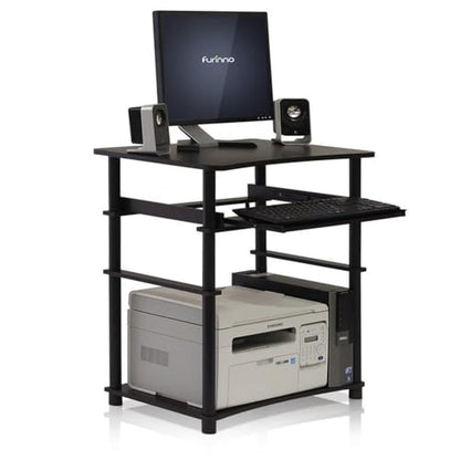 Furinno Home Computer Desk, Espresso/Black - color: Espresso/Black, size: 16 Inch
