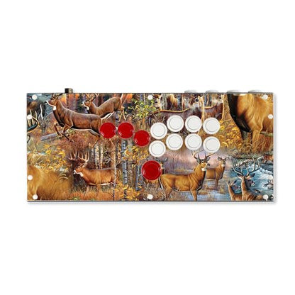 Gaming Skin Compatible with Hit Box (PS4/PC) - Deer Pattern - Premium 3M Vinyl Protective Wrap Decal Cover - Easy to Apply | Crafted in The USA by MightySkins - color: Deer Pattern