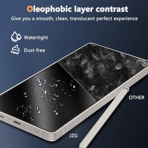 JZG 3 Pack for S25 Ultra Tempered Glass Screen Protector | Fast Alignment Tool, Fingerprint Compatible, Anti Scratch, High Clarity, Bubble Free - size: For Samsung Galaxy S25 Ultra