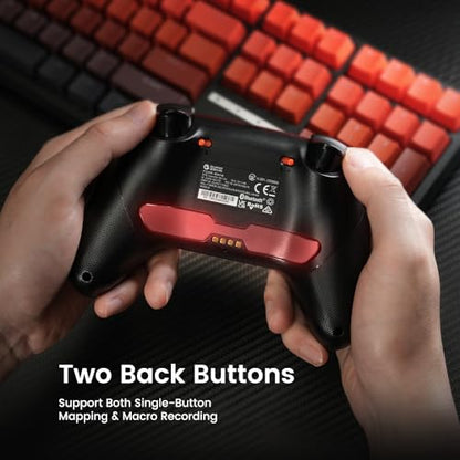 GameSir Nova Lite 2 Wireless PC Controller Hall Effect Sticks | Hall Effect Triggers,2.4G & Wired 1000Hz Polling Rate, Remappable Buttons - Compatible with PC/Switch/Steam/Android - color: Grey