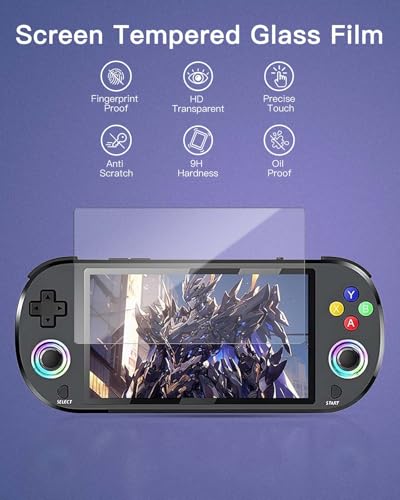 3 Pack Screen Protector for M22 Pro Retro Handheld Game Console, 9H Hardness Tempered Glass for M22 Pro Retro Handheld Game Console,Anti-Scratch, HD Clarity,Bubble Free