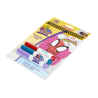 Crayola Color & Erase Reusable Activity Pad - Spidey and His Amazing Friends, Erasable Coloring Pages, Spiderman Toy for Toddlers, Travel Activity - style: Reusable Activity Pad