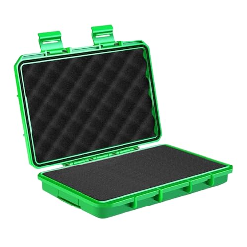 Hard Carrying Case Storage Box Universal Multipurpose Organizer Box Waterproof for Parts Precision Instrument Accessories, Green L - color: Green L