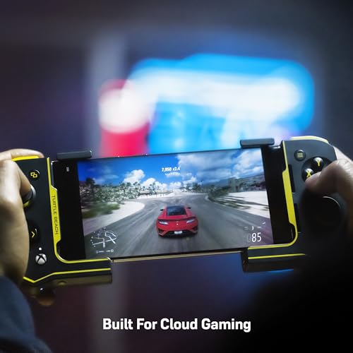 Turtle Beach Atom Mobile Game Controller with Bluetooth for Cloud Gaming on Xbox Game Pass with Android Mobile Devices - Compact Shape & Console Style Controls – Black/Yellow - color: Black/Yellow