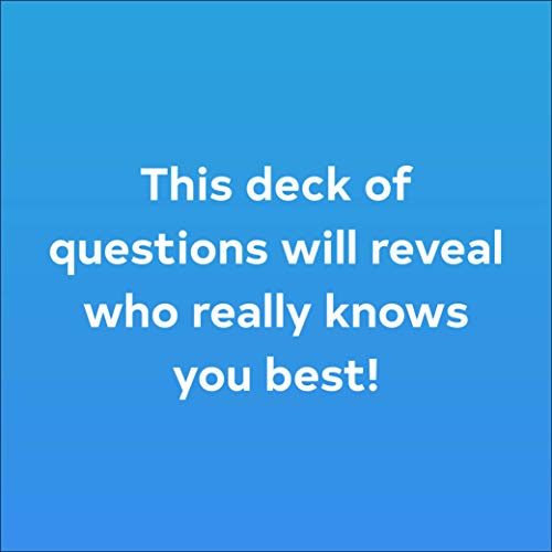 Chronicle Books After Dinner Amusements: How Well Do You Know Me?: 50 Questions for Family and Friends (Family Friendly Conversation Starter Card Game, Portable Camping and Holiday Games) | 50 Questions for Family and Friends - color: How Well Do You Know