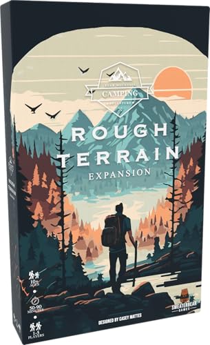 Rough Terrain Expansion | Designed to be Added to Bear Mountain Camping Adventure Base Game | Easy to Learn | Ages 10+ | Expands The Game to 1-5 Players | Perfect for Outdoor Enthusiasts