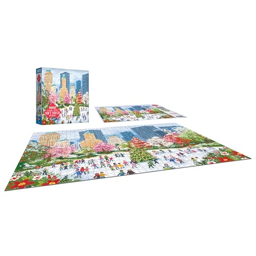 RoseArt - Soft Touch - New York Christmas - 1000 Piece Jigsaw Puzzle for Adults - style: New York Christmas
