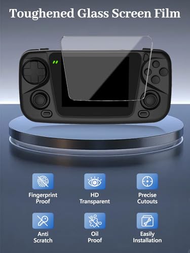 3-Pack Screen Protector for GKD Bubble Handheld Game Consoles, 9H Hardness Tempered Glass, Anti-Fingerprint,Anti-Scratch, Easily Installation, HD Clear