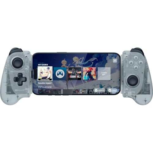 Razer Kishi V3 Gaming Controller for iPhone 15, 16, 17 Series & Android: TMR Thumbsticks - Dual Back Buttons - Fits Most Phone Cases - PC Remote Play - USB-C Gamepad Connection - Phantom White - color: Phantom White