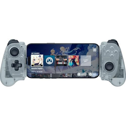 Razer Kishi V3 Gaming Controller for iPhone 15, 16, 17 Series & Android: TMR Thumbsticks - Dual Back Buttons - Fits Most Phone Cases - PC Remote Play - USB-C Gamepad Connection - Phantom White - color: Phantom White