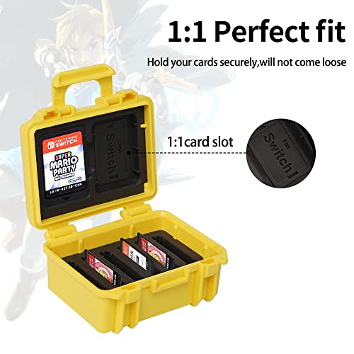 LYNCA Switch Game Card Case Compatible with N Switch Games, Protective Switch Game Cartridges Holder Carrying Storage Box, Portable Game Card Holder Case 8 Cartridge Slots for Nintendo Switch - color: D800S