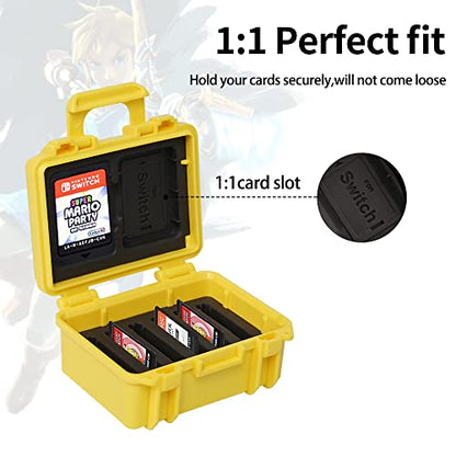 LYNCA Switch Game Card Case Compatible with N Switch Games, Protective Switch Game Cartridges Holder Carrying Storage Box, Portable Game Card Holder Case 8 Cartridge Slots for Nintendo Switch - color: D800S