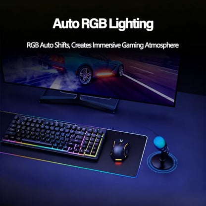 USB Microphone for PC Gaming, Podcasts, Videos, Streaming, Condenser Mic with Quick Mute, Pop Filter, RGB Indicator, Shock Mount, Rotate Gain Button, Compatible with PS4/5/PC