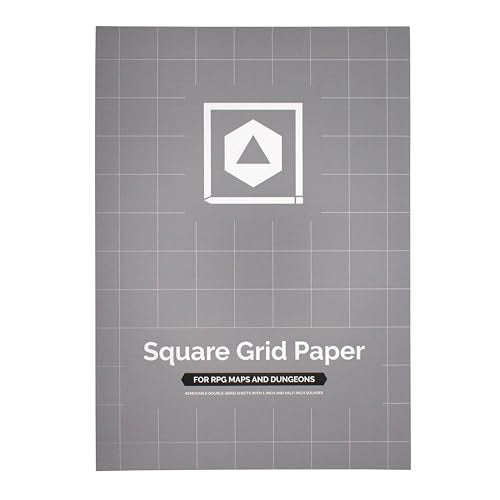 A4 Square Grid Paper Pad for TTRPG Battle Maps