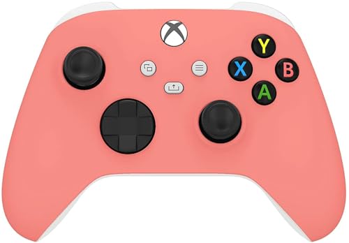 Custom Controllerzz Wireless Controller for Microsoft Xbox Series X/S & Xbox One - Custom Soft Touch Feel - Custom Xbox Series X/S Controller (X/S Coral) - color: X/S Coral