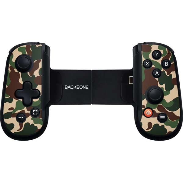 Skinit Decal Gaming Skin Compatible with Backbone One for iPhone Game Controller - Street Camo Design - color: Green - CAMBPE01