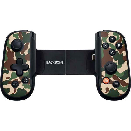 Skinit Decal Gaming Skin Compatible with Backbone One for iPhone Game Controller - Street Camo Design - color: Green - CAMBPE01