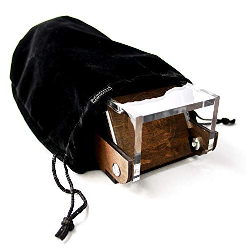 C4Labs Travel Portable Draw Bridge Dice Tower – Walnut