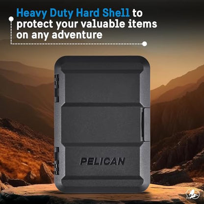 Pelican MagSafe Wallet for iPhone - Heavy Duty MIL-STD Snap-On Phone Magnetic Wallet and Phone Card Holder - Detachable and Slim Hard Case for iPhone 17 Pro Max /16 Pro Max/15/14/13/12/Pixel 10- Black - color: Black, style: Protector