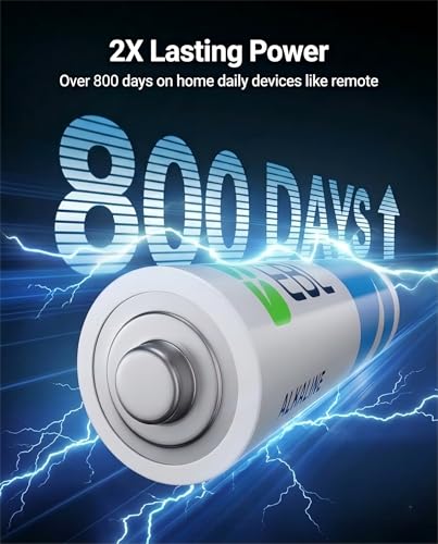 EBL AA Batteries 20 Pack Non-Rechargeable 1.5V Alkaline Double A Batteries | Upgraded 2X Power for Flashlight, Remote control, Toys, Clocks, 12-Year Shelf Life, Leak-resistant - size: AA 20 Count (Pack of 1)