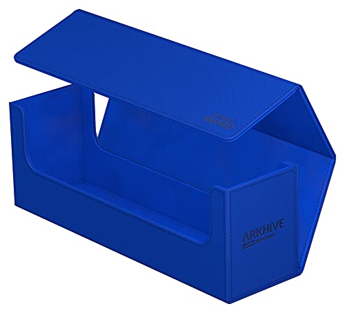 Ultimate Guard Arkhive 400+, Deck Case for 400 Double-Sleeved TCG Cards, Blue, Compatible with Boulders, Magnetic Closure & Microfiber Inner Lining - color: Blue, size: 400+