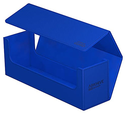 Ultimate Guard Arkhive 400+, Deck Case for 400 Double-Sleeved TCG Cards, Blue, Compatible with Boulders, Magnetic Closure & Microfiber Inner Lining - color: Blue, size: 400+