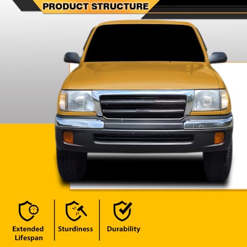 CNNELL Hood Insulation Pad with Clips Compatible with Toyota Tacoma 1995-2000 Black - style: 1995-2000 Toyota Tacoma